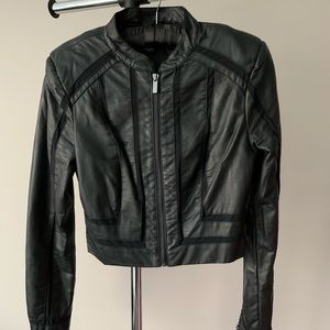 Bebe Faux Leather Moto Jacket
